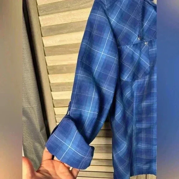 Columbia Shirt – Women’s Plaid – Blue – M - Picture 3 of 5